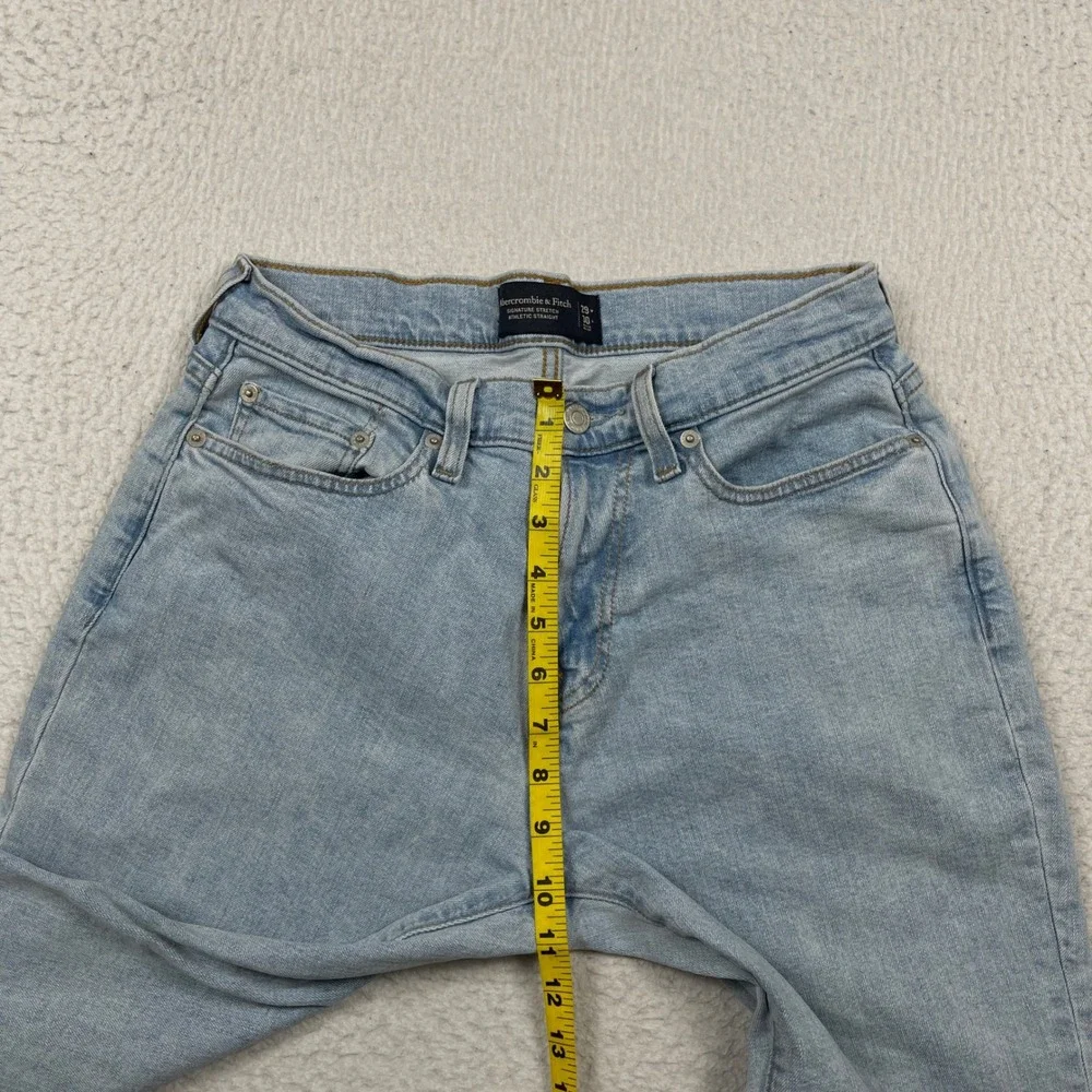 Abercrombie & Fitch Jeans Mens 29x30 (Fit 29x28) Blue Athletic Straight Denim